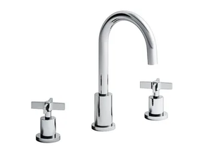 CROSS ROAD CRICR907 - Countertop 3 hole washbasin mixer without waste _ CRISTINA Rubinetterie